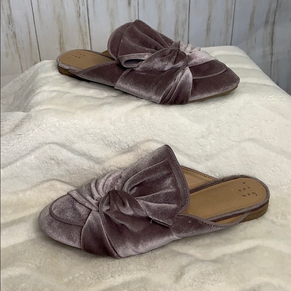 a new day Shoes - A New Day Velour Slip On Shoes